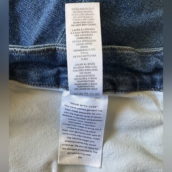 Good American Plus Size Denim Shorts Women’s 24 Longer Inseam Raw Hem - Picture 5 of 8